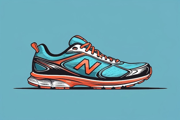 Foto lopen sport schoenen icoon eenvoudige vector tekening lopen schoenen symbool ontwerp sjabloon vector illustratie van een hardlopers schoen voet uitzicht van de achterkant op de zool closeup