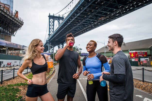 Lopers trainen in New York