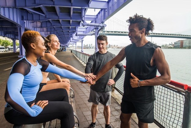 Lopers trainen in New York