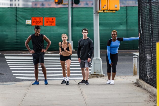 Foto lopers trainen in new york