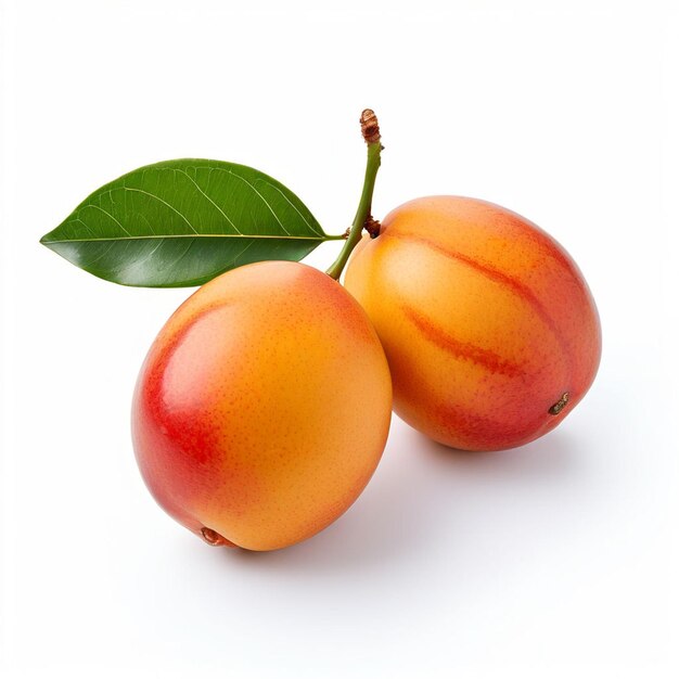 Photo loquat fruit isolated on a white background