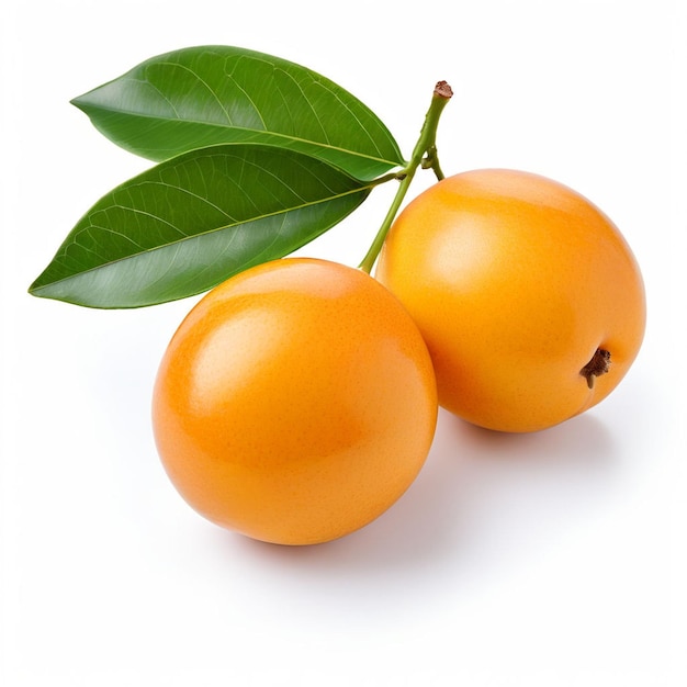 Photo loquat fruit isolated on a white background