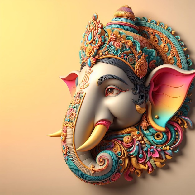 Lord Ganesh head image background