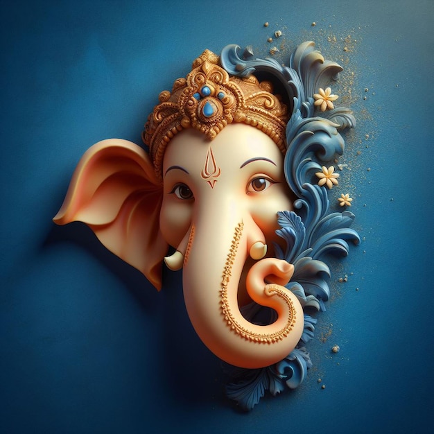 Lord Ganesh hoofd beeld achtergrond