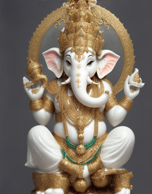 Lord Ganesh in white color