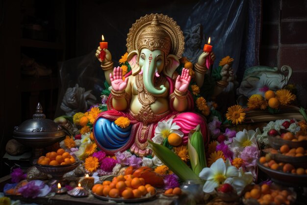 Lord Ganesha 인도 가네쉬 축제