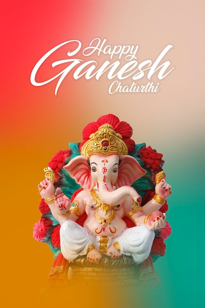 Lord Ganesha-sclupture, Indiaas Ganesh-festival