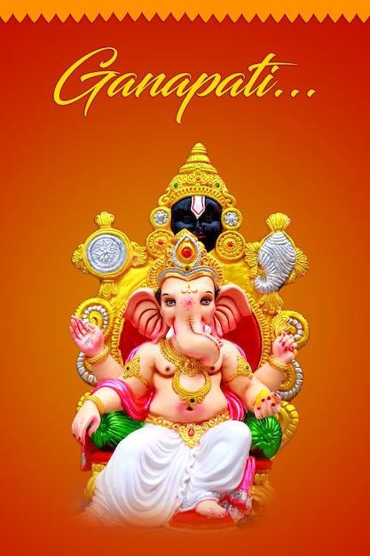 Lord Ganesha-sclupture, Indiaas Ganesh-festival