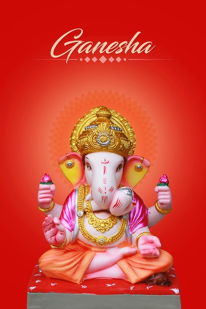 Lord Ganesha-sclupture, Indiaas Ganesh-festival