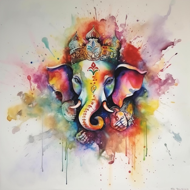 Lord Ganpati-achtergrond voor Ganesh Chaturthi-festival van Indiaillustration