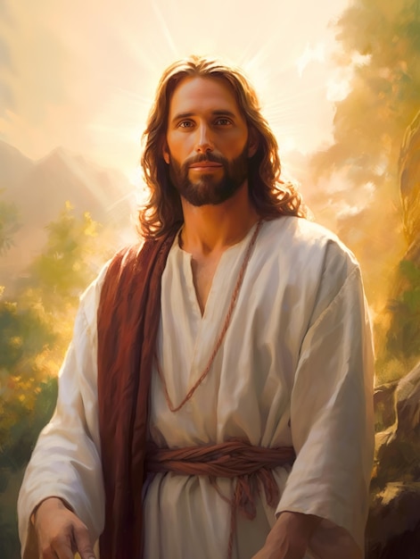 Premium AI Image | The Lord Jesus Christ illustration