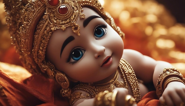 Lord Krishna 3D baby