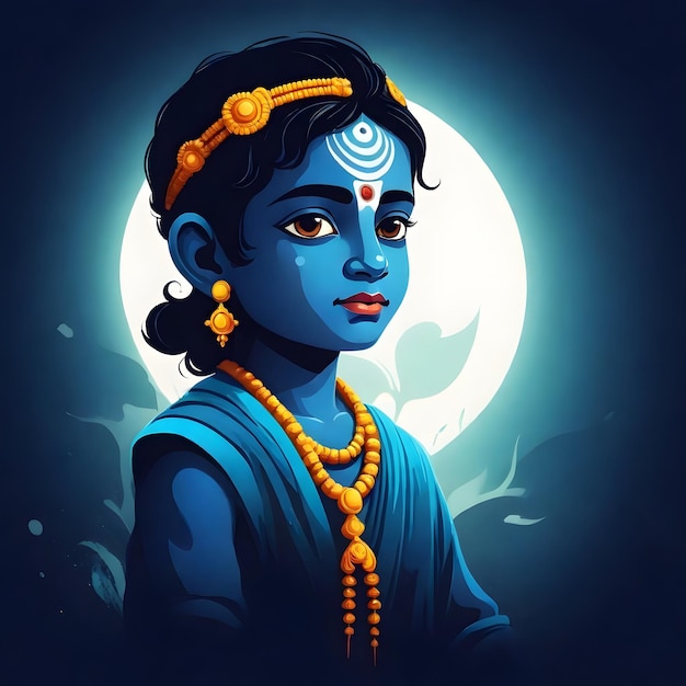 Foto lord krishna clipart voor kinderen