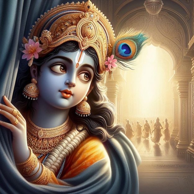 Lord Krishna Janmashtami Image background