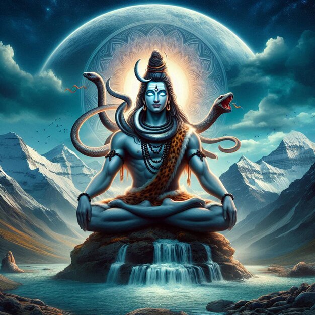 Foto immagine di sfondo di lord mahadev