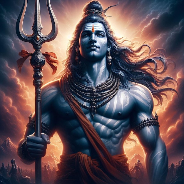 Lord Mahadev blue eye festival image