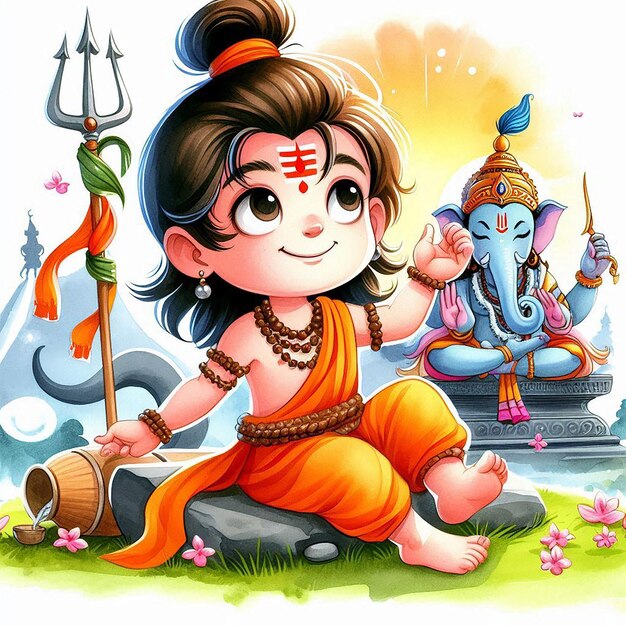 Photo lord mahadev illustration image