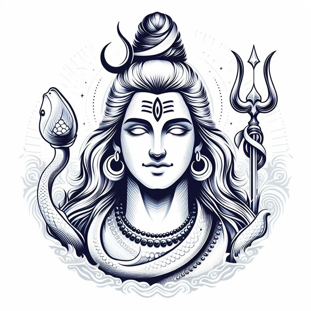 Photo lord mahadev vector art image