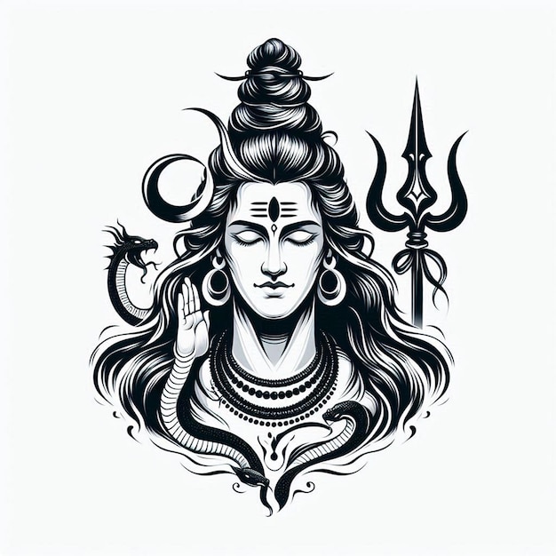 Photo lord mahadev vector art image