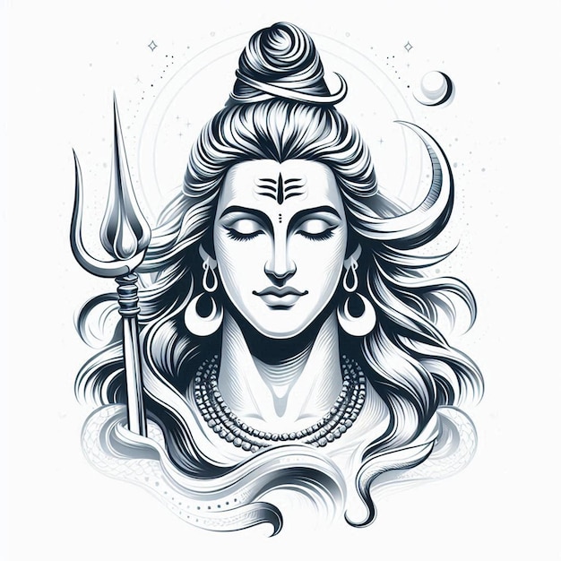 Photo lord mahadev vector art image