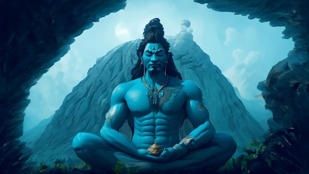 Lord Shiv ji Meditating Wallpaper