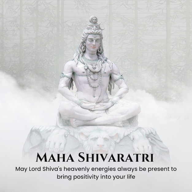 Photo lord shiva in dhyana white background