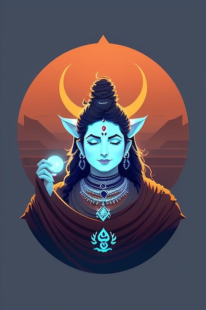 Lord Shiva-pictogram Maha Shivaratri 2024 afbeeldingen