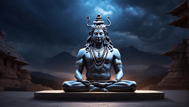 Lord_Shiva_Silhouette with yoga