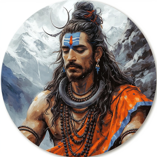 Foto l'adesivo di lord shiva