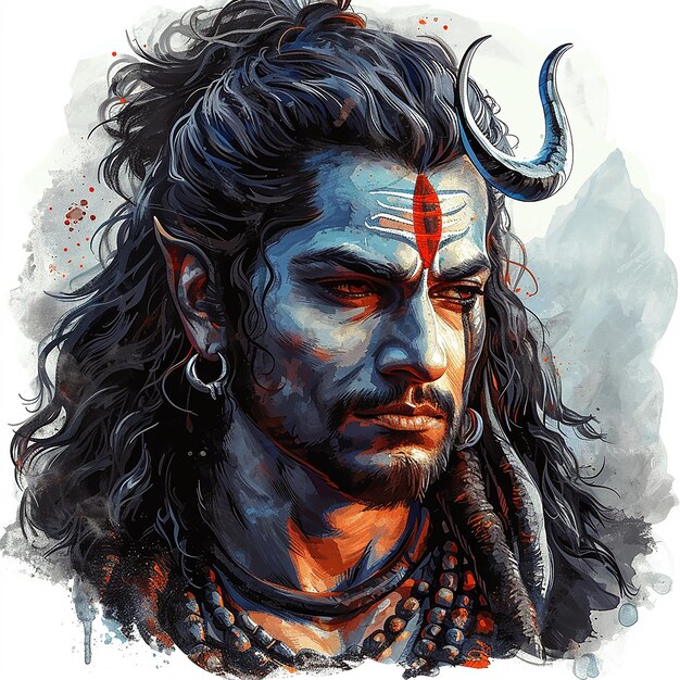 Foto l'etichetta di lord shiva