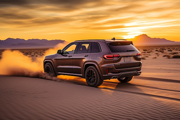 Foto los angeles californië 20 juni 2023 jeep grand cherokee