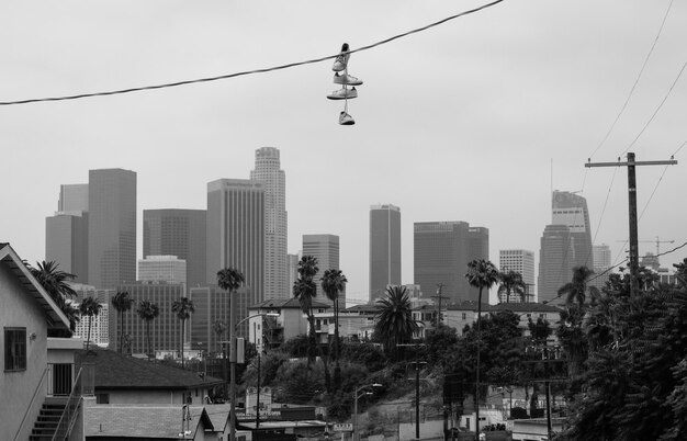 Foto paesaggio della città di los angeles