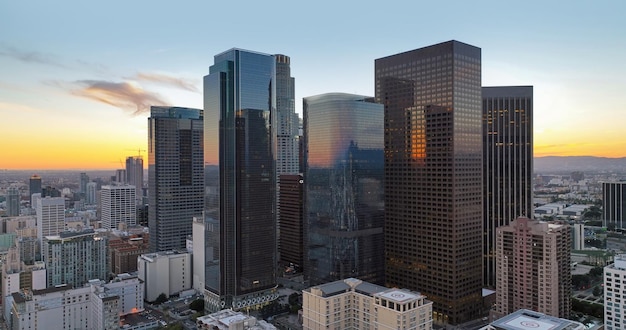 Los Angeles panoramische stad downtown stadsgezicht Los Angeles downtown skyline