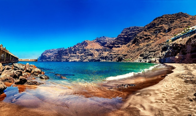 Los Gigantes Cliff in Tenerife. Canarische eilanden. Spanje.