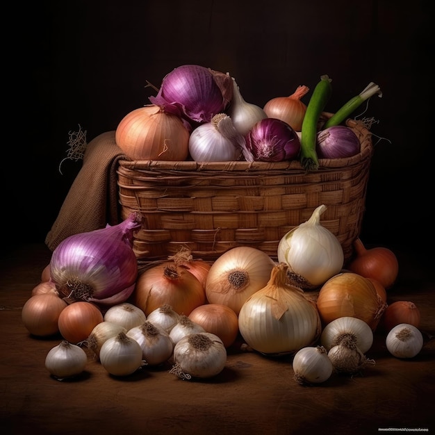 loseup of fresh onions