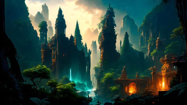 lost city in the forest