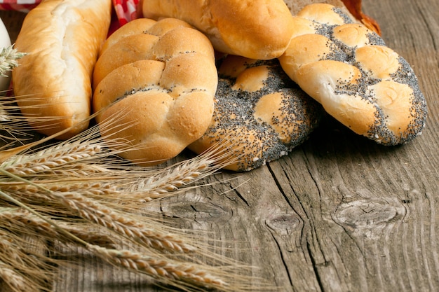 Lot of bread with spikes