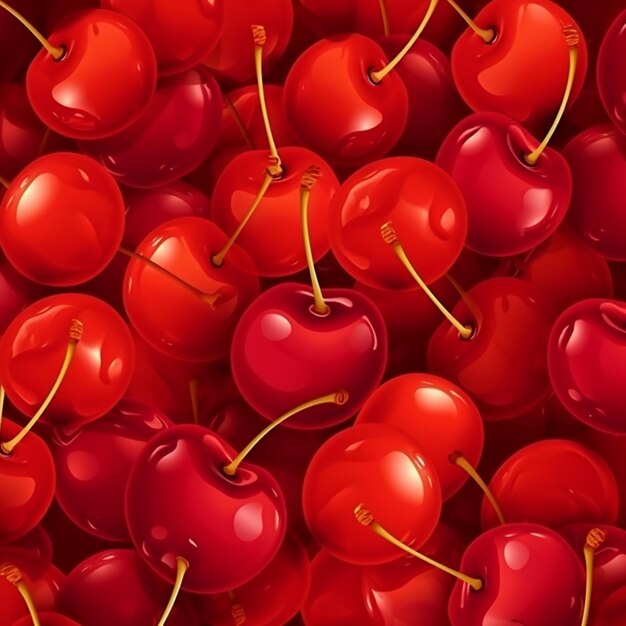 Photo a lot of cherries on a table