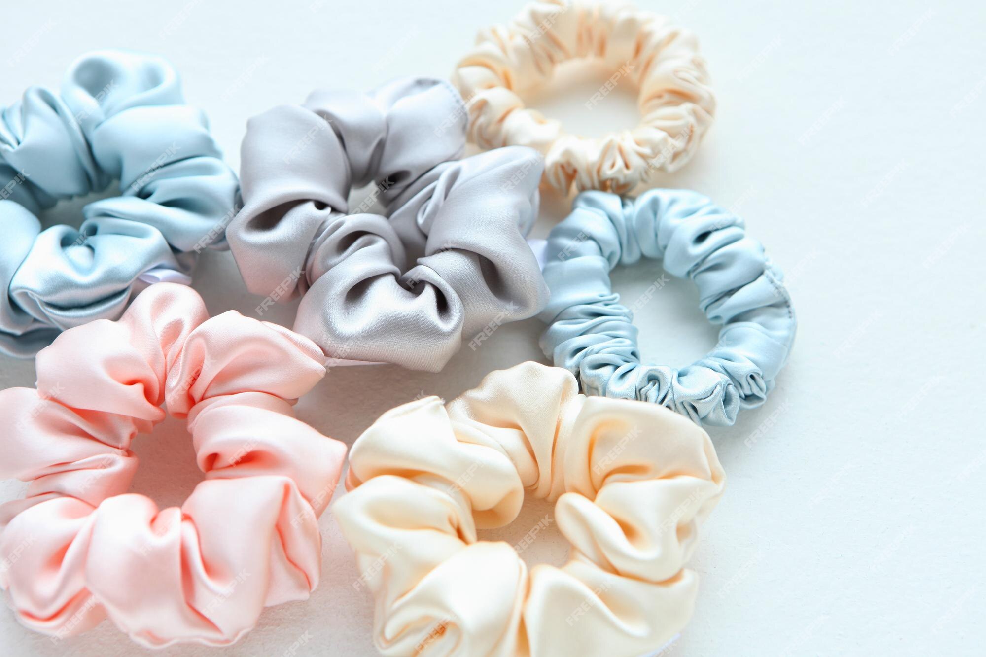 Premium Photo | Lot of colorful silk scrunchies on white. flat lay hairdressing tools and accessories. hair scrunchies, elastic hairbands, bobble sports scrunchie hairband Premium Photo | Lot of colorful silk scrunchies on white. flat lay hairdressing tools and accessories. hair scrunchies, elastic hairbands, bobble sports scrunchie hairband