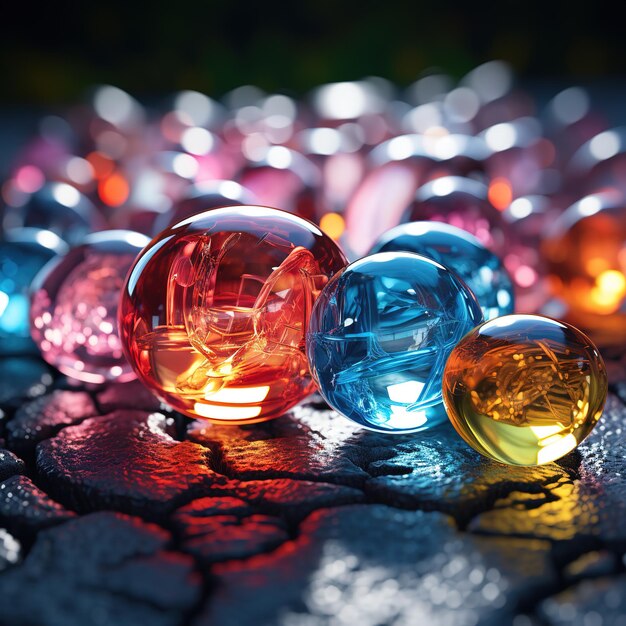 薬剤の色々 ガラスの球の色々