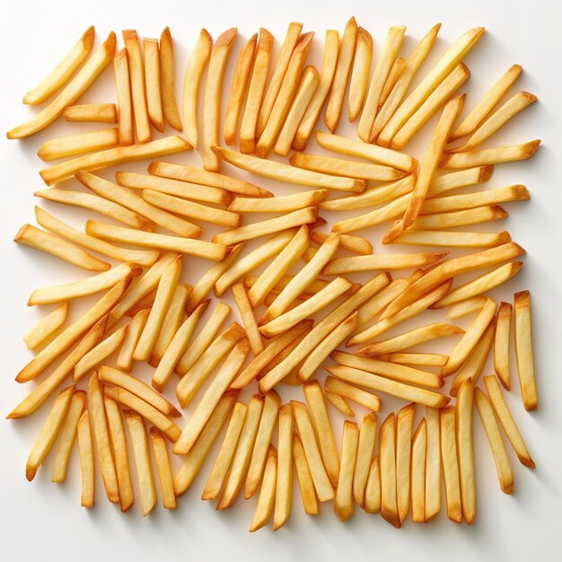 a lot of tasty French fries