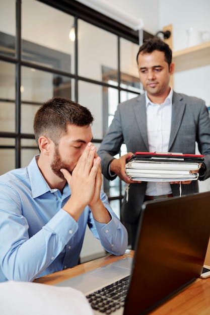 Molto lavoro da fare in ufficio