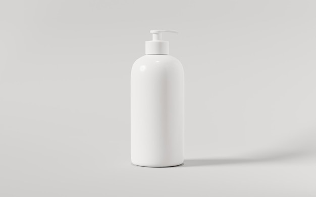 Lotion bottle mockup 3d render