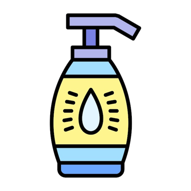 Photo lotion flat illustration