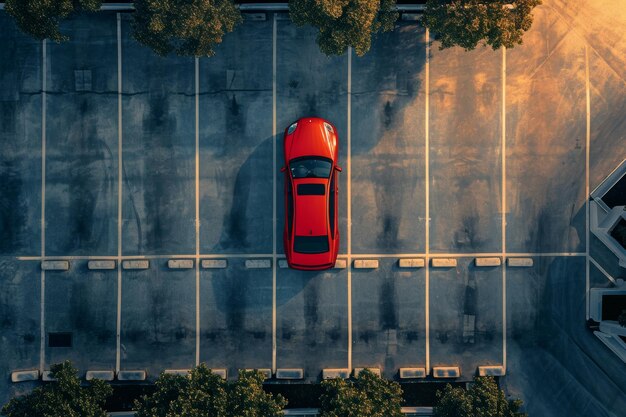 Foto un sacco di macchine sul parcheggio