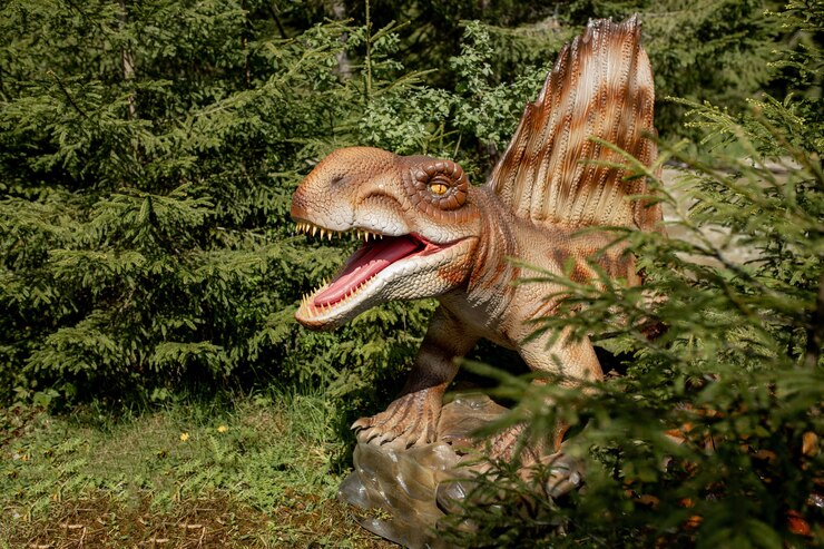 Photo 公園にはさまざまな恐竜がたくさんいます
