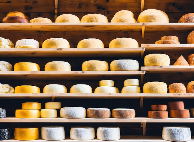 Foto un sacco di diversi tipi di formaggio