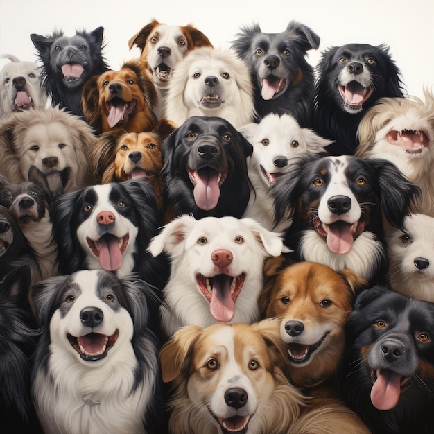 Lots of dogs AI generated Image