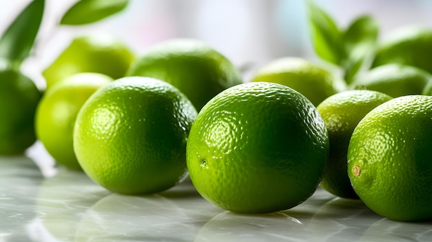 Lots of fresh limes neural network ai generated