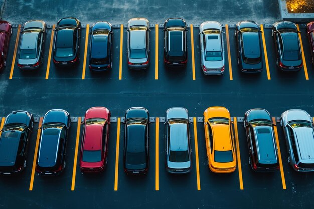 写真 駐車場に車がたくさんある